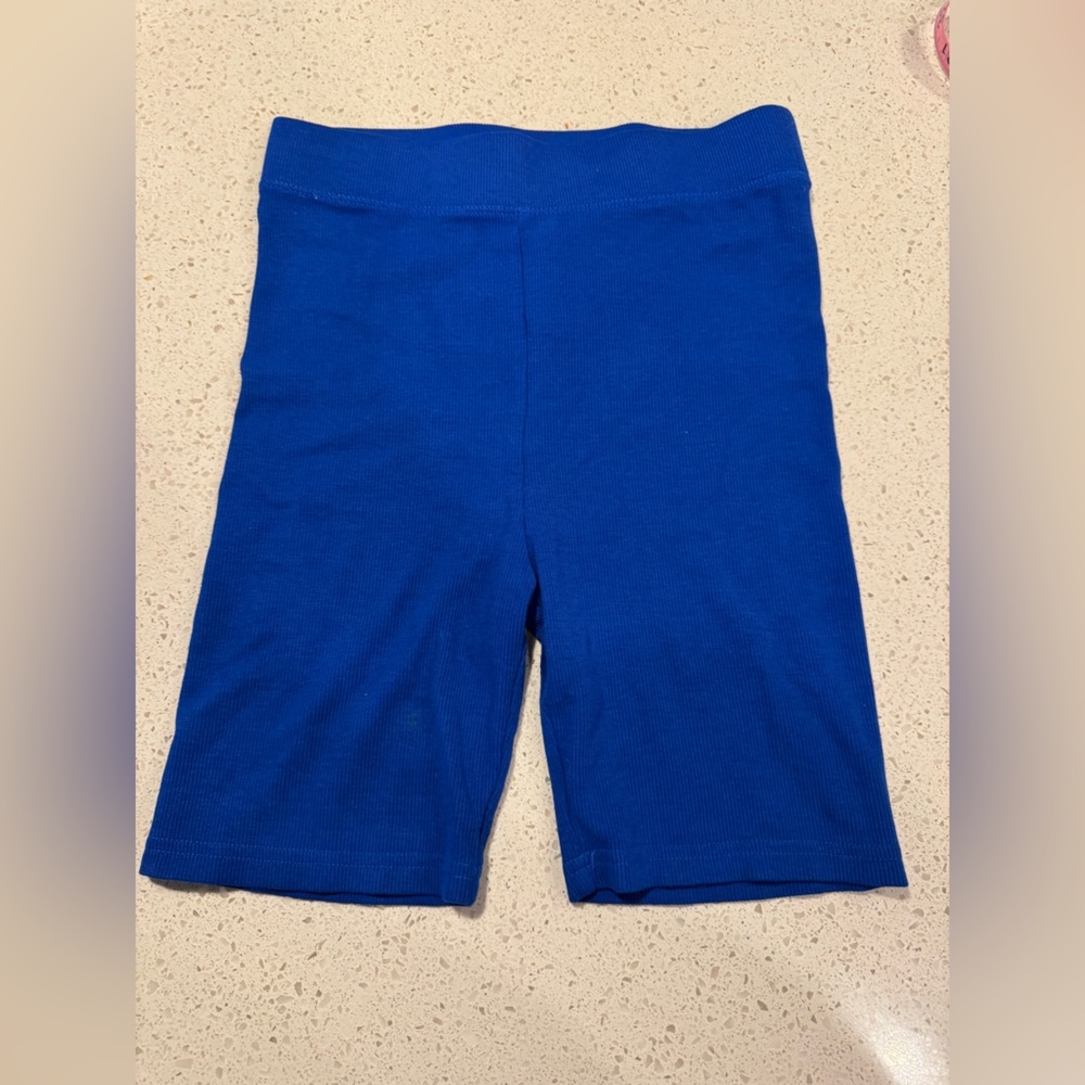 Talentless Women’s Medium RIB BIKE SHORTS 6" - SEASONAL - Regal Blue - NWOT